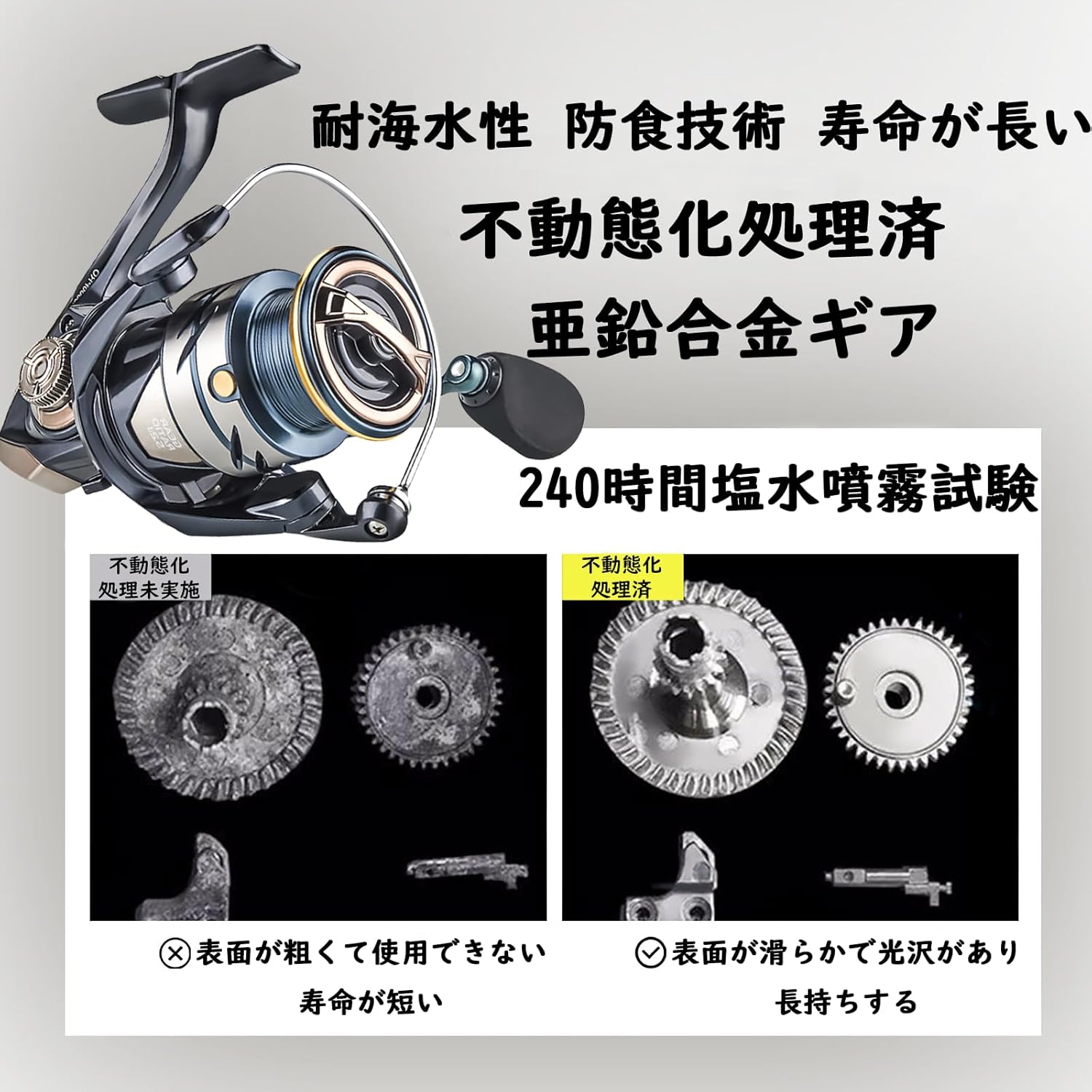 Spinning Reel, Saltwater Fishing, Carbon Fiber Body, Shallow Groove Aluminum Spool, 6/1 Stainless Steel Bearing, Reverse Switch, Far Throw Fishing Lightweight 2000-3000 No