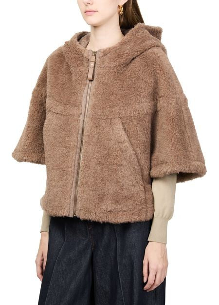 MAX MARA Petalo Teddy cape - Image 4