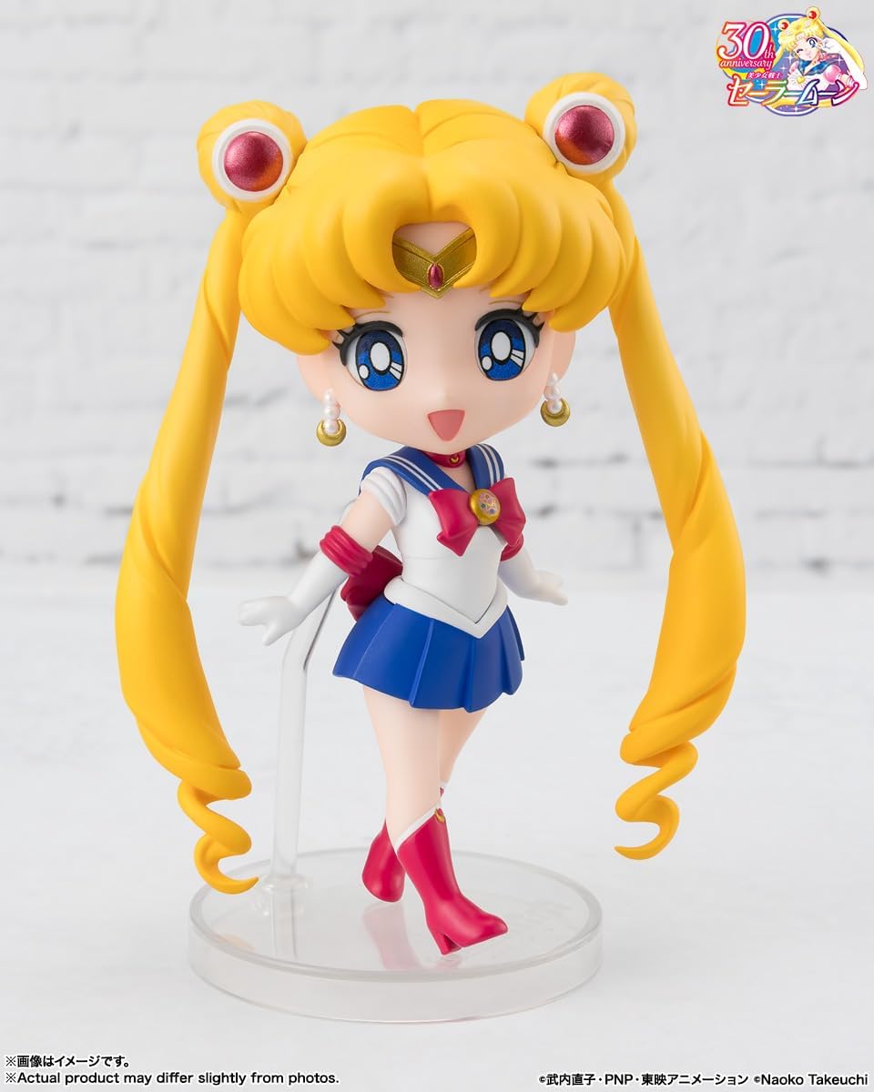 TAMASHII NATIONS Figuarts Mini Sailor Moon R - Crystal Star Compact Edition, Approx. 3.5 inches (90 mm), PVC & ABS Pre-painted Action Figure