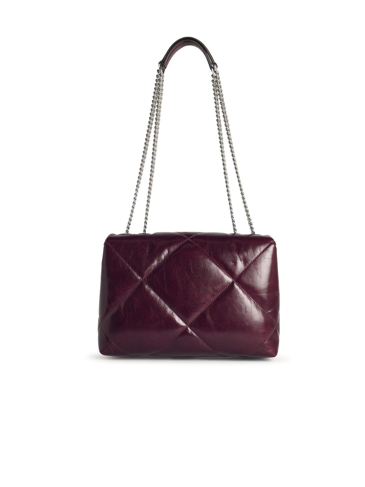 Tory Tory Burch 'Kira' Burgundy Lear Crossbodyバッグ - Image 4