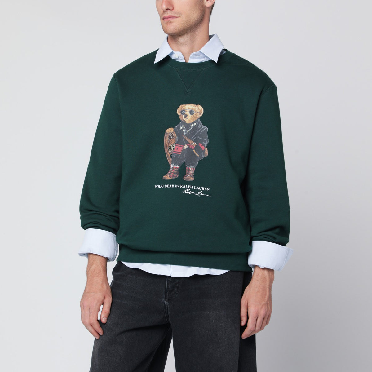 Polo ポロラルフローレンモスグリーンポロベアスウェットシャツ - Image 4