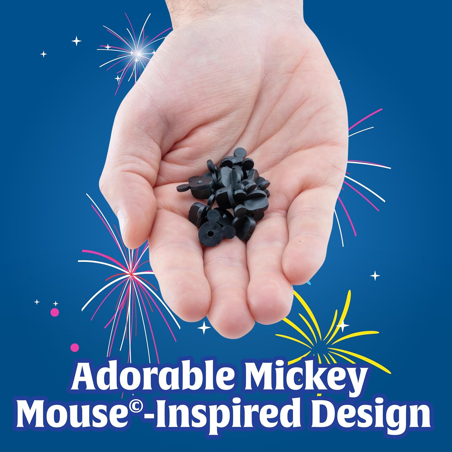 SCS Direct Orejas de ratón de goma de PVC (12 piezas) compatibles con Mickey Mouse, Disney, mantén tus pines favoritos seguros a tu ropa, guardianes y pinback