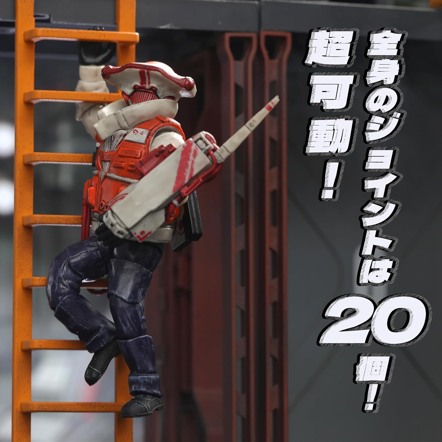 52TOYS 3.75' Series x Murase Lumber Hammerhead "Hammerhead" 3.75" Super Action Figure Painted Sumi Holder