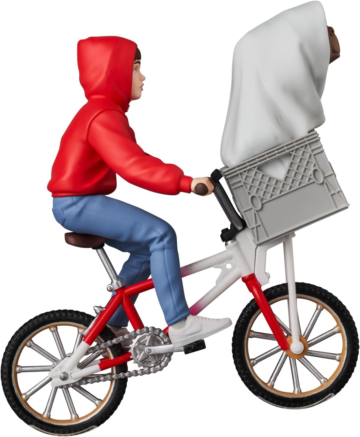 UDF Ultra Detail Figure No.801 E.T. & ELLIOTT w/BICYCLE Total Height Approx. 3.5 inches (90 mm), Non-scale, Painted Finished Figure