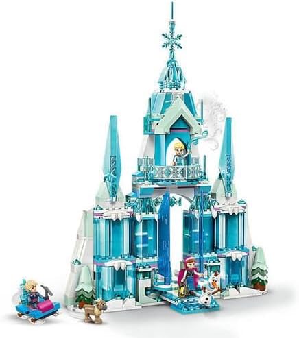 LEGO Disney Princess Elsa's Ice Palace Toy, Building Blocks, Educational, Birthday Gift, Present, Boys, Girls, Children, 6, 7, 8, 9 Years, Frozen, Disney, 43244