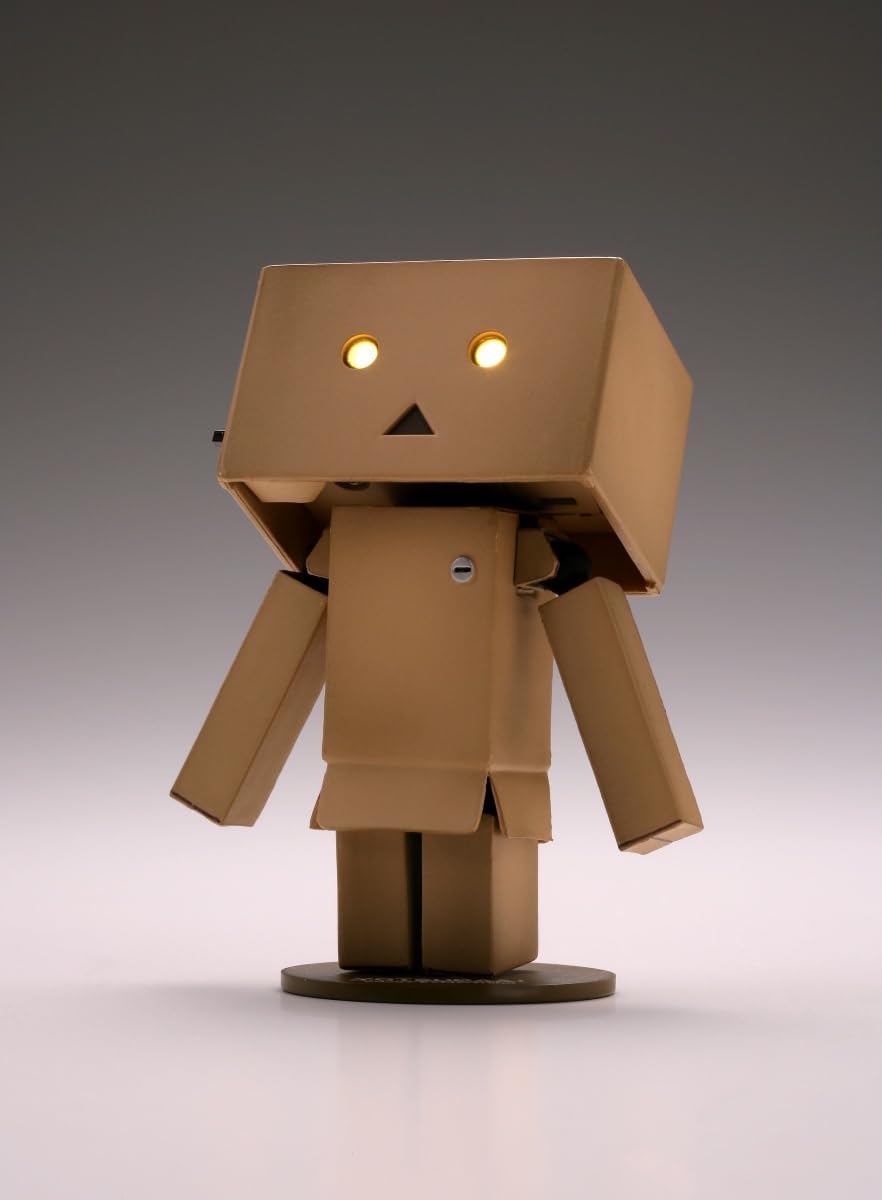 Kaiyodo Revoltech Danbo Mini, Total Height: Approx. 3.1 inches (80 mm), Non-scale, PVC & ABS, Pre-painted Action Figure