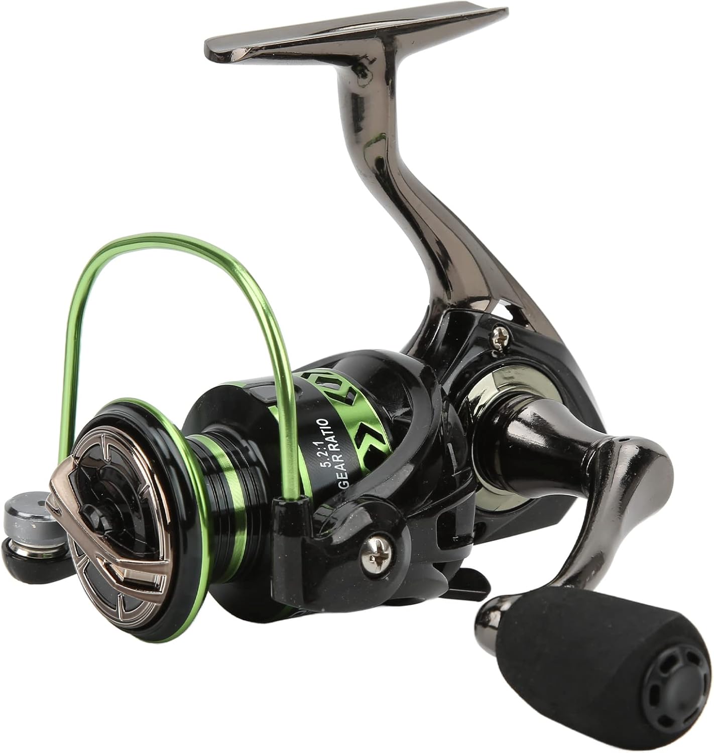 All Metal 5.2:1 Spinning Fishing Reel Geometric Cup Sealed Bearing High Performance Metal for Fishing Lovers