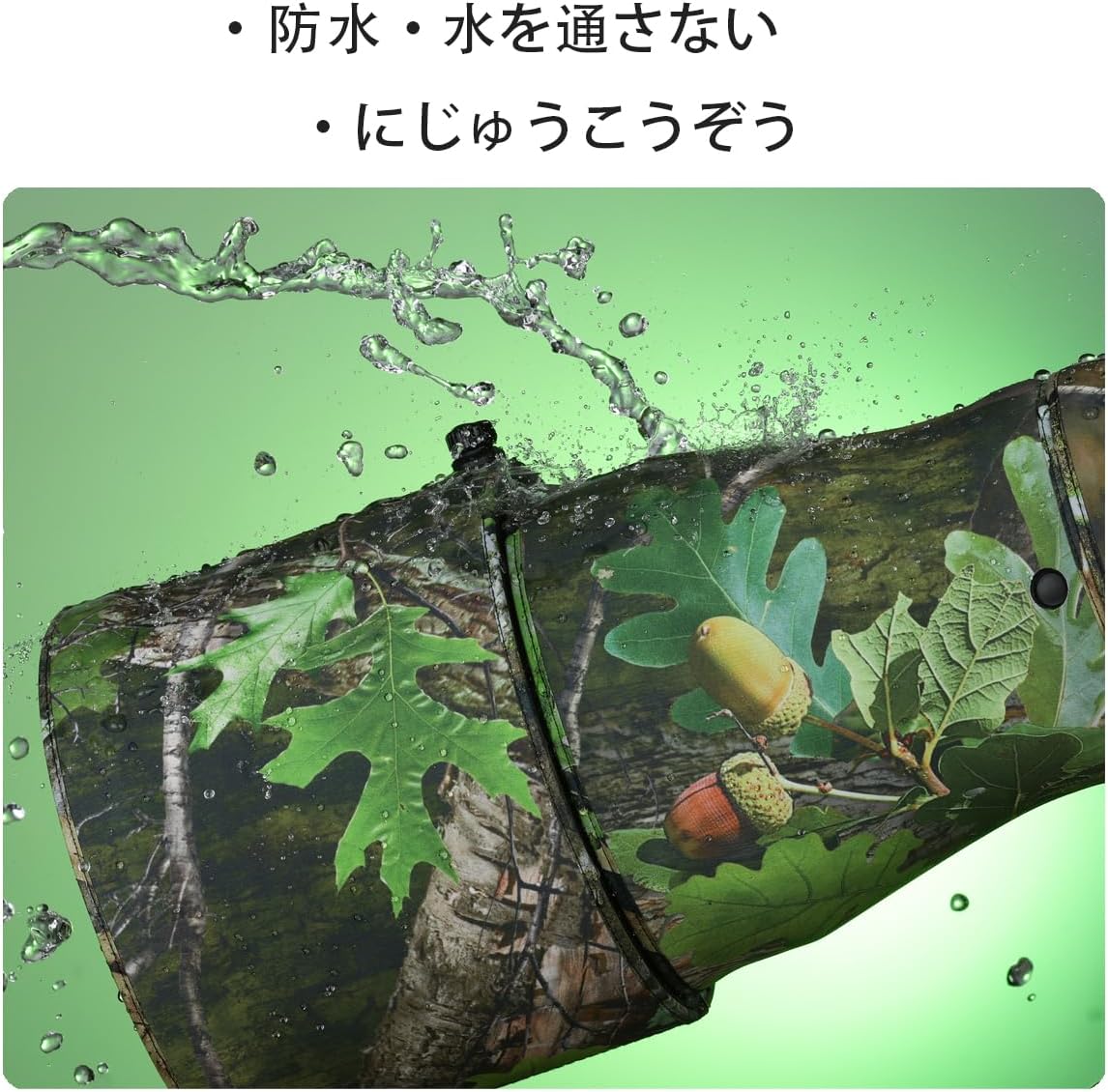 CHASING BIRDS Camouflage Waterproof Lens Coat for CANON EF 100-400mm F4.5-5.6 L IS II USM Rainproof Lens Protective Cover (ASI)