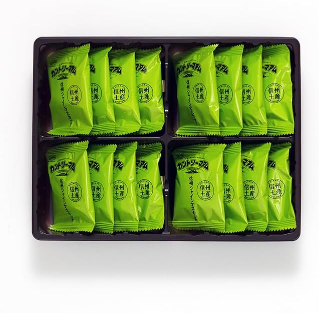 Shinshu Limited Fujiya Chocolate Chip Cookies, Country Maam Shinshu Shine Muscat Flavor, Individual Packaging, Pack of 16 (1 Box)