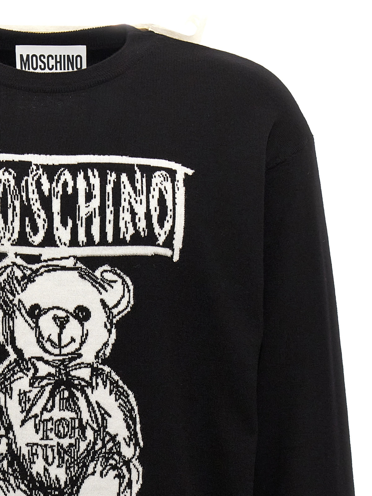 Moschino モスキーノのロゴインタールシアセーター - Image 4
