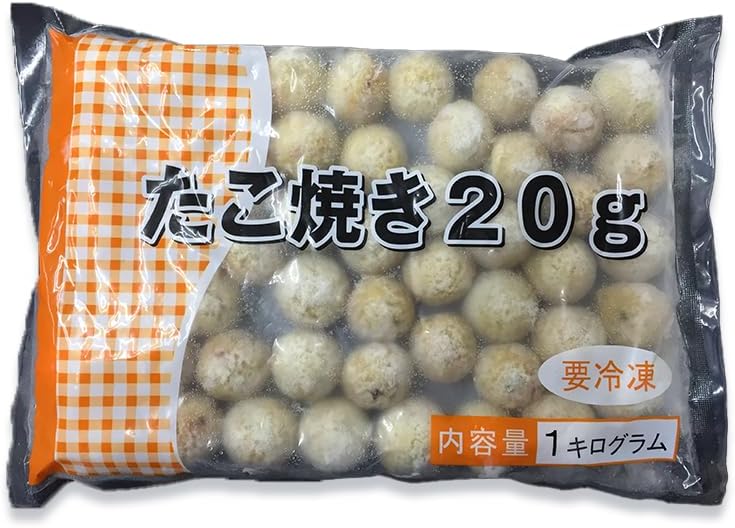 7001404899 Frozen Takoyaki 2.2 lbs (1 kg) (0.7 oz (20 g) x 50 Pieces