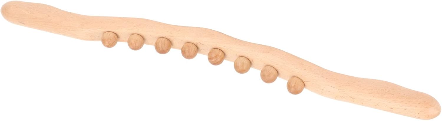 Stroller Pain Relief Mellow Massage Guasha Stick Hand Held Wooden Neck Log