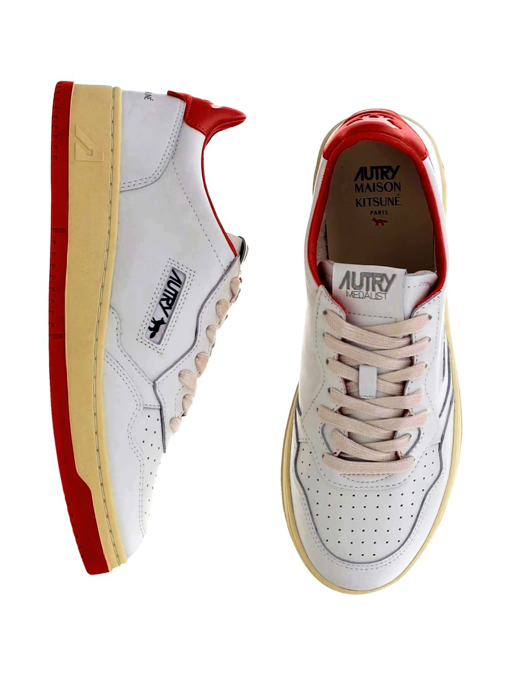 Maison Autry X Maison Kitsune Medialist Low Sneakers - Image 4