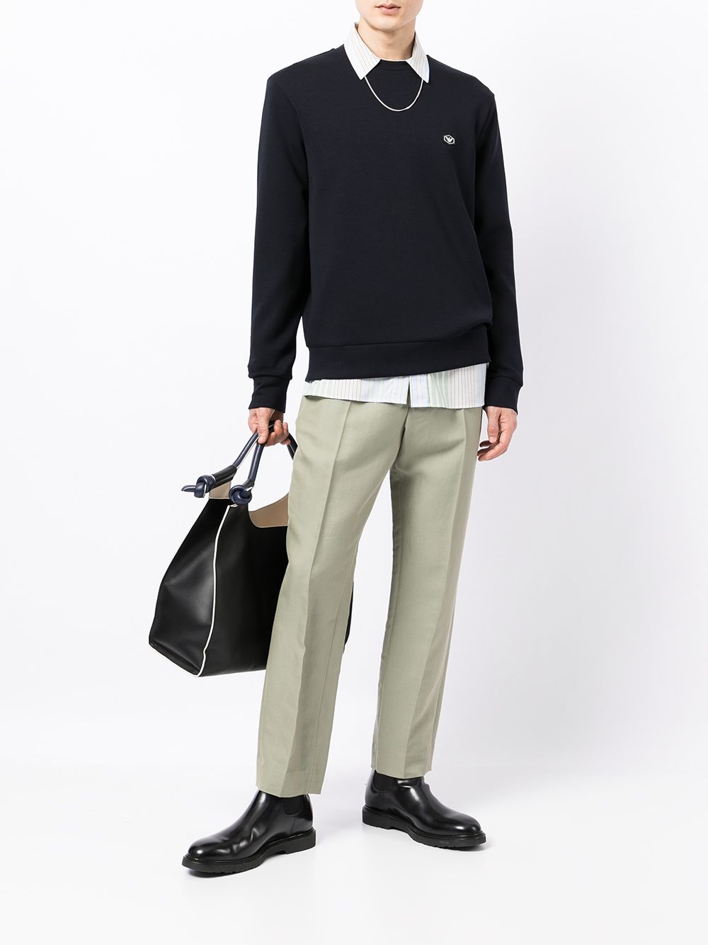 Emporio エンポリオアルマーニコットンクルーネックスウェットシャツ - Image 4