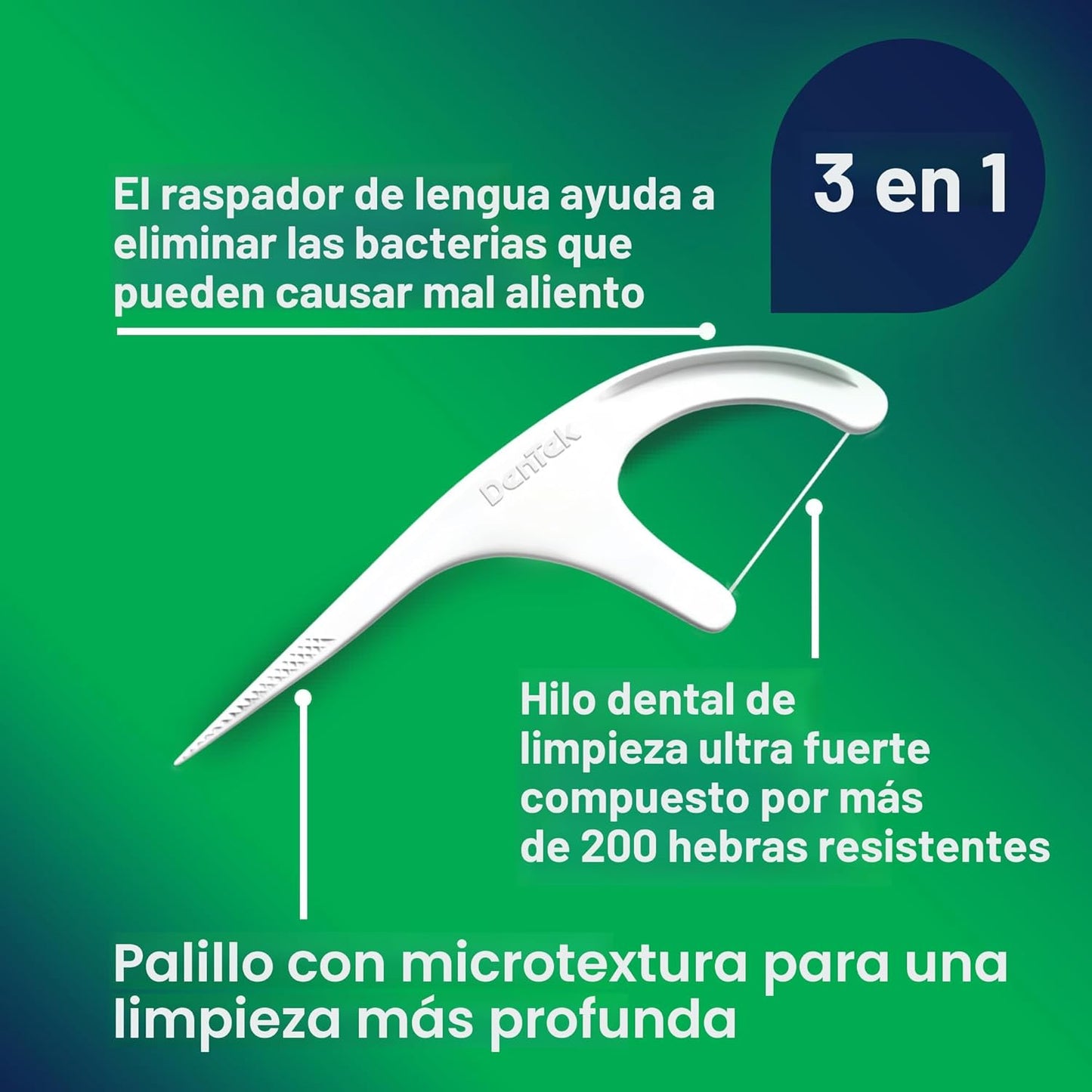 DenTek - Selecciones de hilo dental de limpieza avanzada Triple Clean, sin roturas y sin deshilachado, 150 unidades (el empaque puede variar)