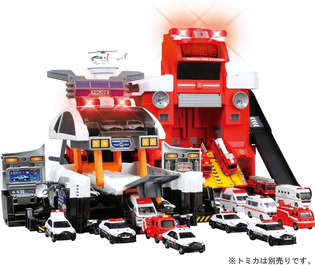 Takara Tomy: Tomica Transforming Big! Deca Patrol Car, Mini Car, Toy, Unisex, Ages 3 and Up, Toy Safety Standards Compliant, ST Mark Certified, Tomica
