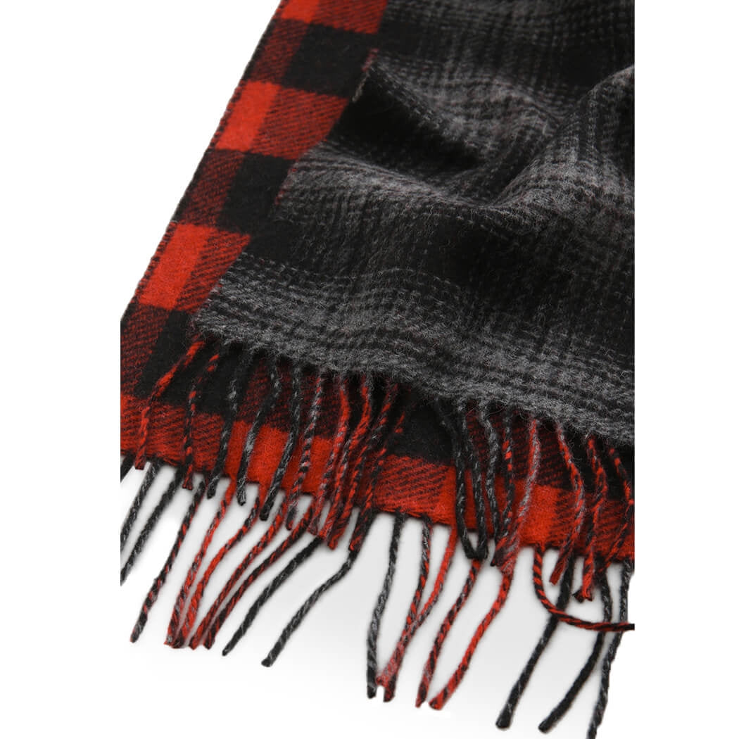Woolrich ウールリッチダブルウールチェックグレースカーフ - Image 4