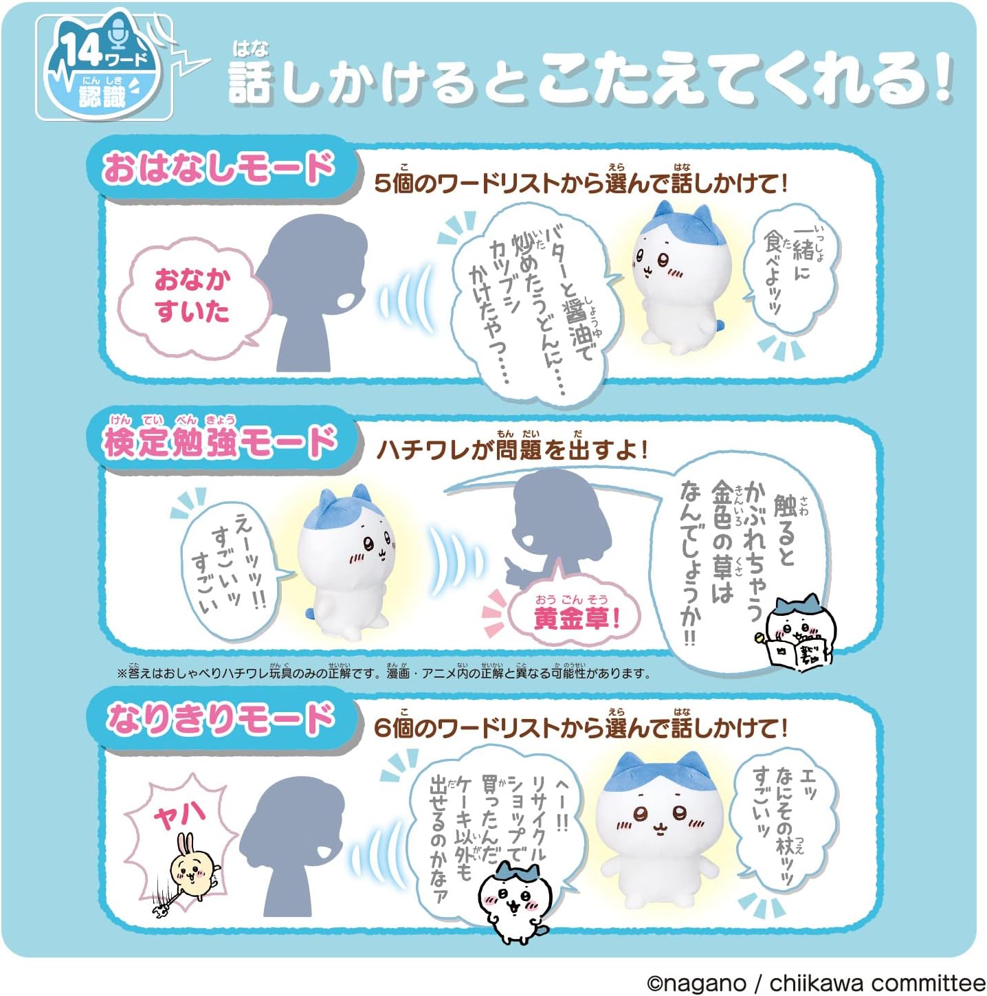 I'll Respond! Super Chatty Hachiware'