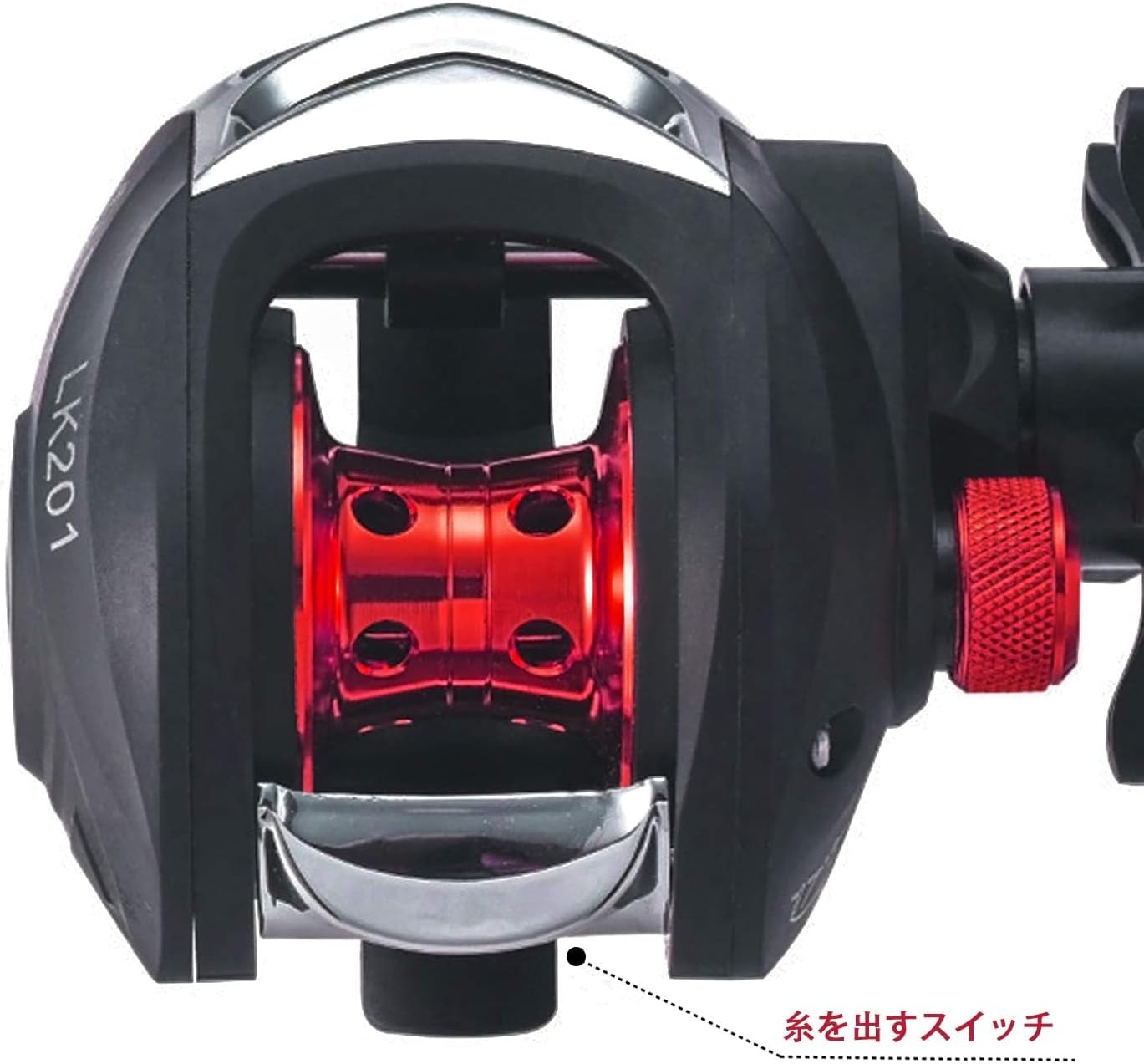 Bait Reel, Saltwater Fishing, Freshwater Fishing, Magnetic Brake, 7.2:1 Gear Ratio, 17+1BB, Maximum Drag Force, 17.6 lbs (8 kg), Bass Fishing, Fishing Reel, Lightweight, Left/Right Handle (Left