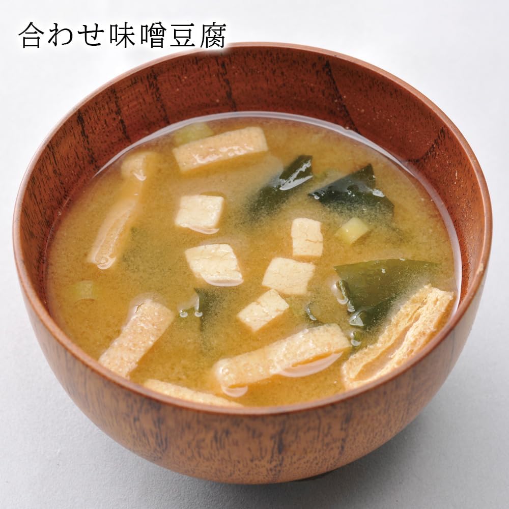 Nihon-Sakaru Rice Bran Miso Soup, 12 Servings, 3 Varieties, Freeze-Dried, No Umami Seasoning, Blended Miso, Red Dashi, Tofu, Nameko