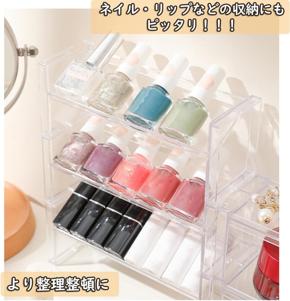 OTYTY Can Badge Display Shelf, Badge Display Stand, Badge Storage Shelf, Can Fit 9 Pieces, Acrylic Stand, Badge Storage Rack, Fully Clear, Compatible with [44mm, 56mm, 75mm, 90mm], Display Shelf