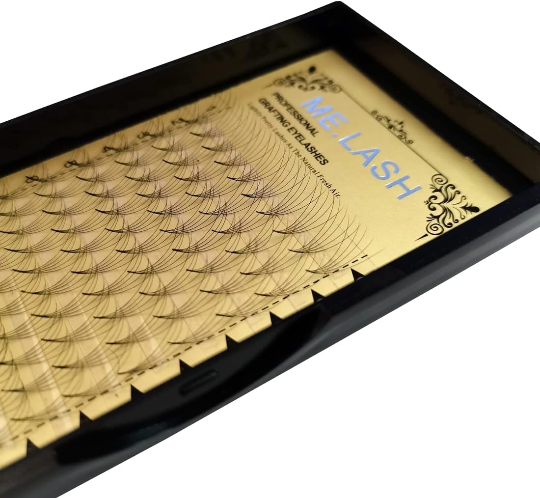 ME.LASH 3 Boxes Eyelash Extensions 5D 0.07mm C/D Curl 5D Volume False Eyelashes 9mm-14mm Soft Premade Fan Eyelashes (C-0.07-12mmx3)