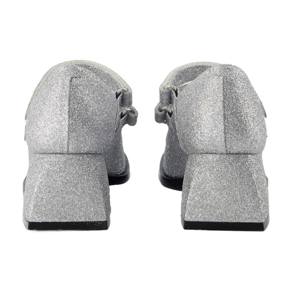 Nodaleto Bulla Bacara Pumps Nodaleto Silver Glitter Leather - Image 4