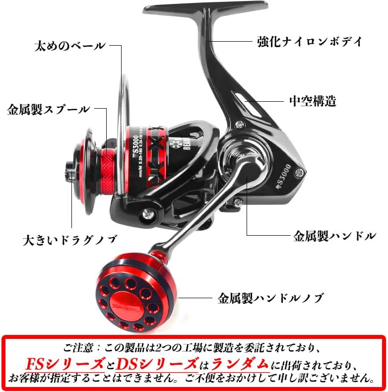 YU20 Spinning Reel, Fishing Reel, 2000, 3000, 4000, 5000, 6000, 7000, Lightweight, Freshwater Fishing, Saltwater Fishing, Gear Ratio 5.0:1, 4.7:1, Maximum Drag Force, 8kg-12kg, Handle