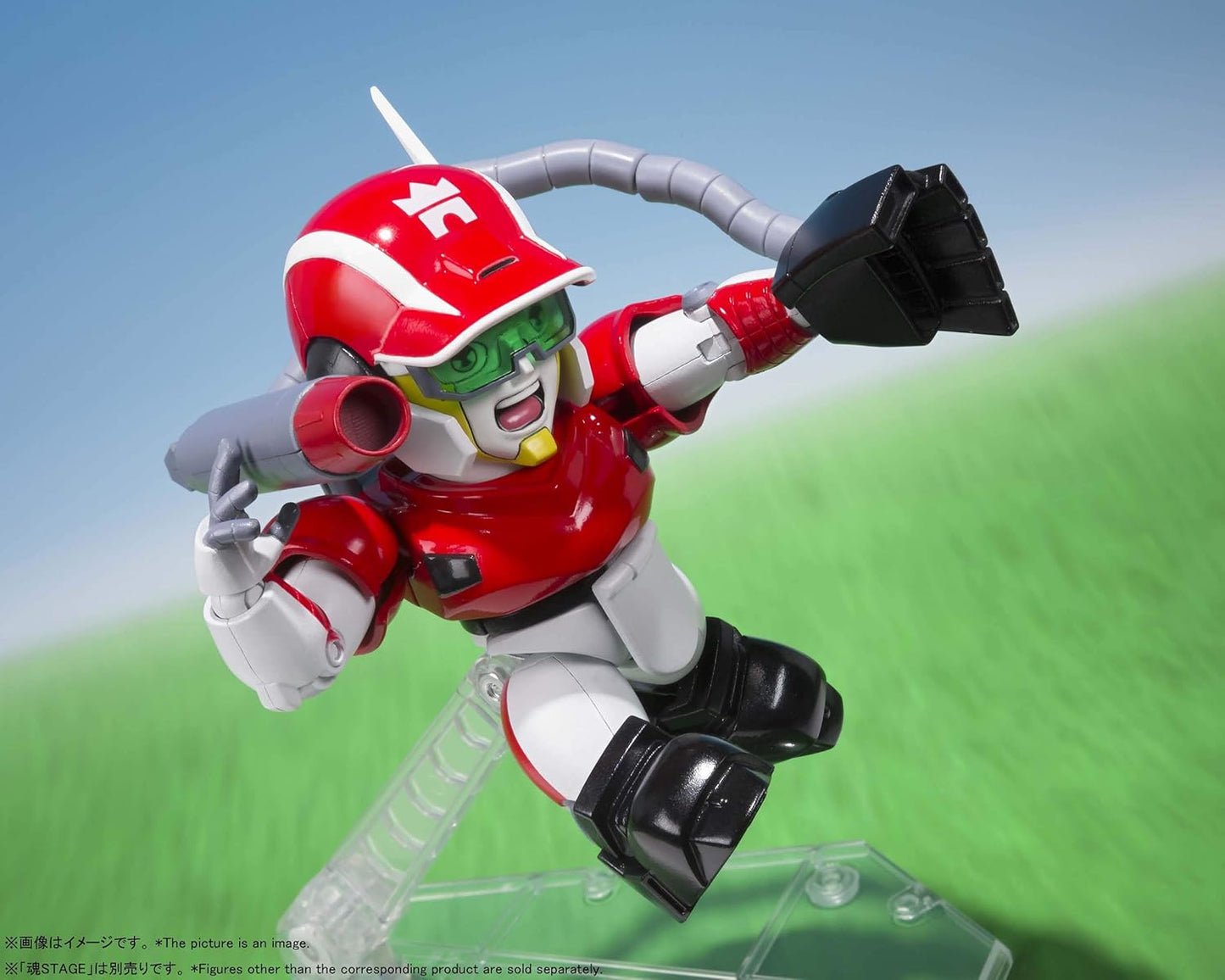 Tamashi Nations Chogokin Shippuki! Iron Leager Magnum Ace Approx. 3.1 inches (80 mm) Die-Cast ABS & PVC Pre-Painted Action Figure