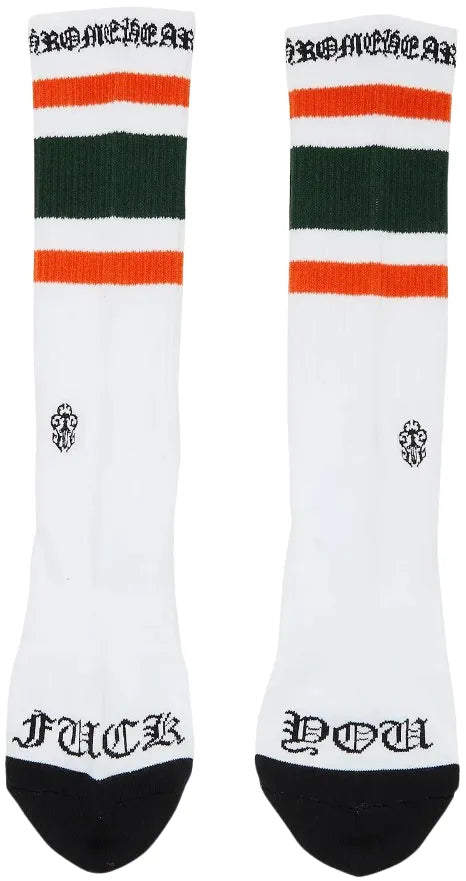 CHROME HEARTS MULTI COLOR 'MIAMI' STRIPED SOCKS