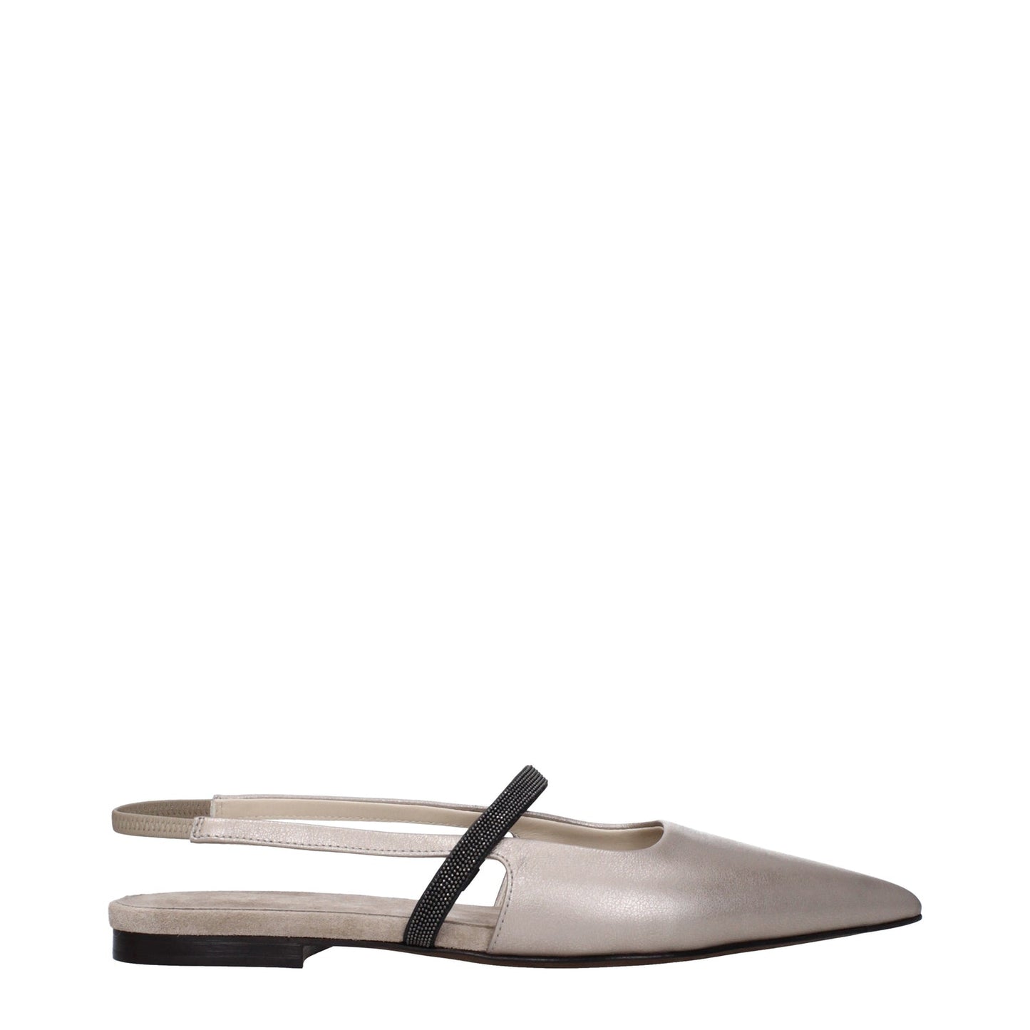 Brunello Cucinelli Ballerine Women Skin Gray/Pearl - Image 4