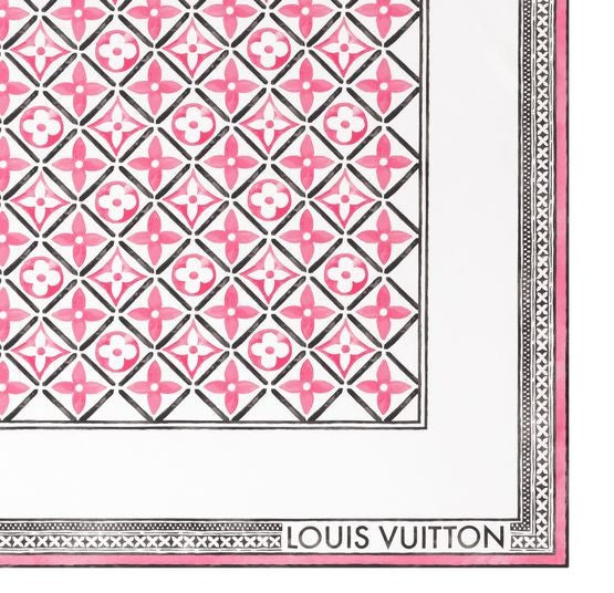 LOUIS VUITTON Monogram Flower Tile Square 90 - Image 4