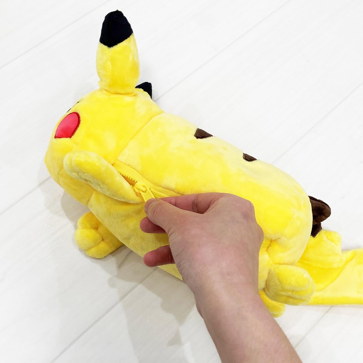 MORIPiLO Pokemon Pikachu Neck Pillow (Transformation Neck Pillow) Plush Cushion Pokemon Yellow 11.8 x 6.3 inches (30 x 16 cm), Character Pillow Morisita