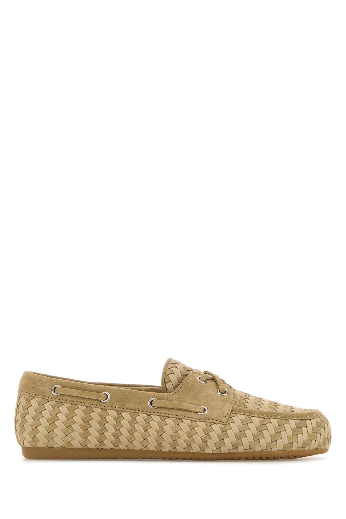 Miu Miu Miu Beige Suede Loafers - Image 4