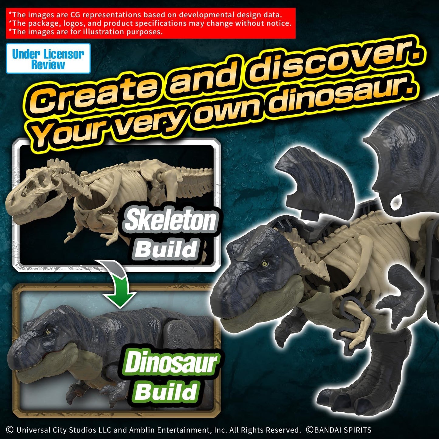Bandai Spirits (バンダイ スピリッツ) "Jurassic World: Fallen Kingdom" Planosauolus Jurassic World T-Rex Pre-painted Plastic Model