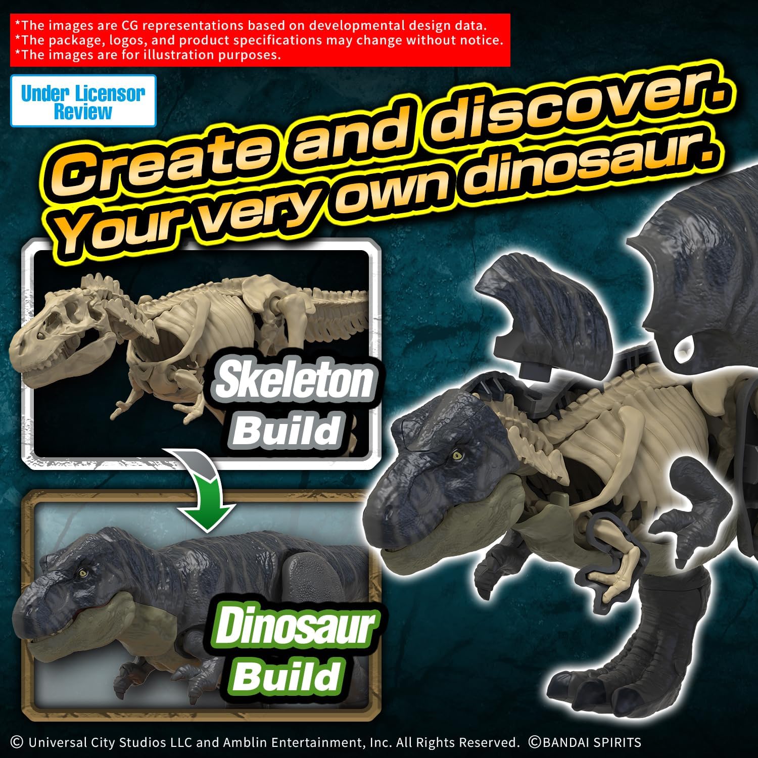 Bandai Spirits (バンダイ スピリッツ) "Jurassic World: Fallen Kingdom" Planosauolus Jurassic World T-Rex Pre-painted Plastic Model