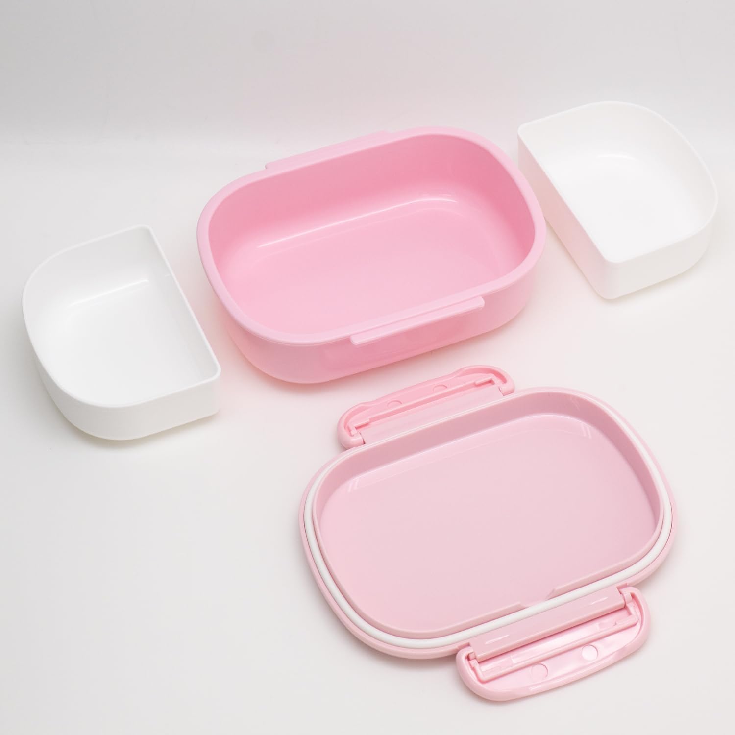 OSK Kirby Star PCR-7 Lunch Box with Compartments, Kirby Plastic, Dishwasher Safe, Dryer Safe, Microwave Safe, Antibacterial
