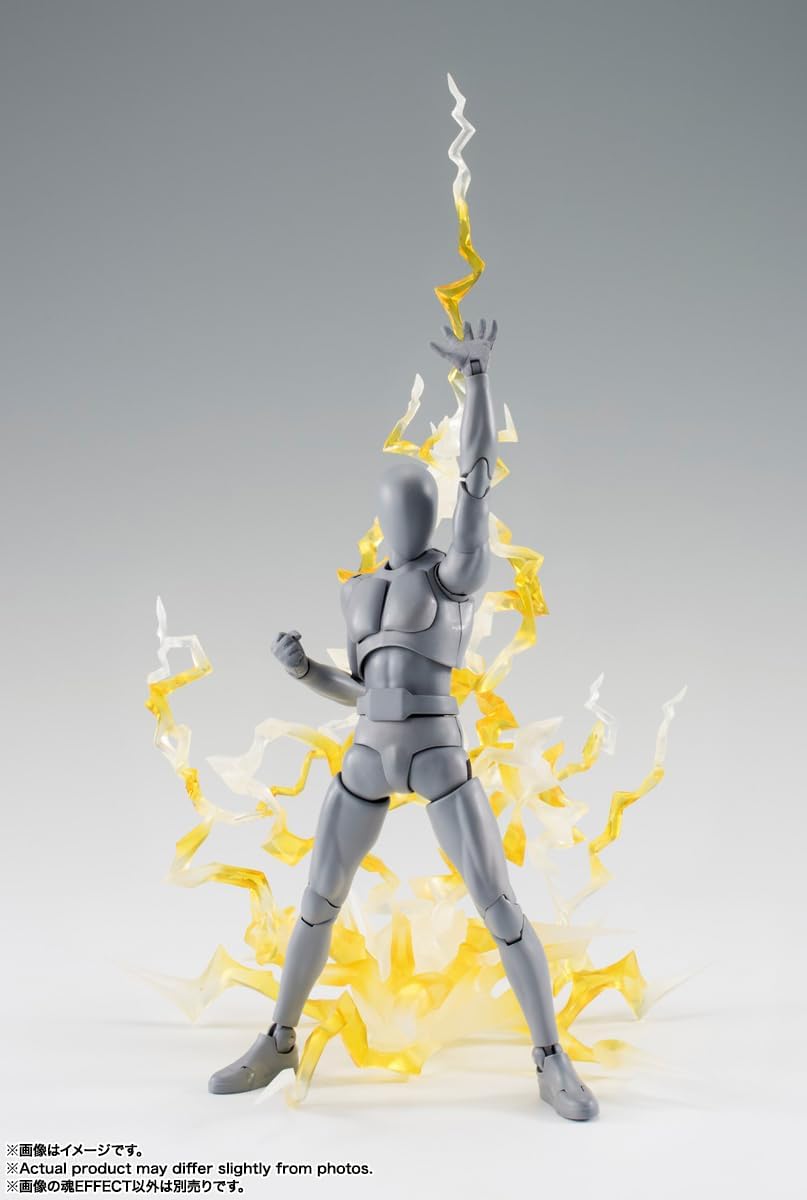 Tamashii EFFECT THUNDER Yellow Ver. for S.H. Figuarts, Non-scale, ABS & PVC, Pre-painted Complete Figure
