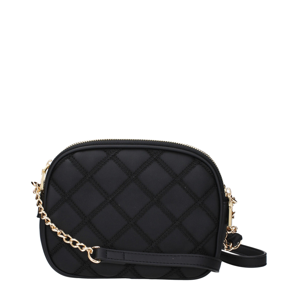 Moschino モスキーノのショルダーバッグが大好きです環境に優しい女性ポリウレタンブラック/ゴールド - Image 4