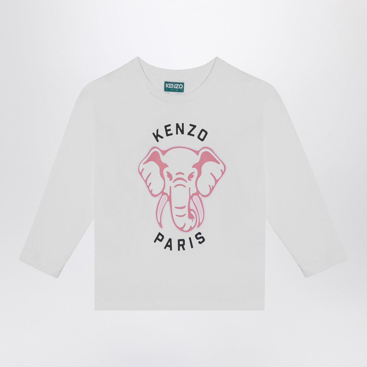 Kenzo ロゴ付きのケンゾホワイトコットンTシャツ - Image 4