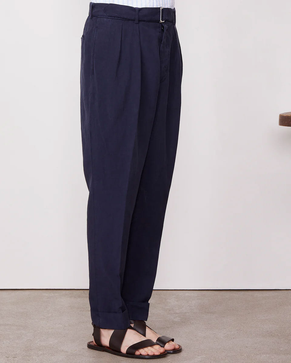 Off Officine Generale Trousers Blue - Image 4