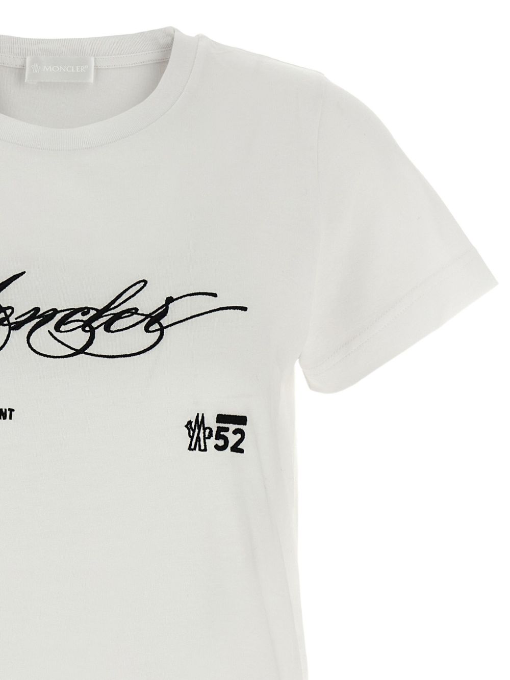 Moncler モンクラーロゴコットンTシャツ - Image 4