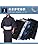 SAKIKU-EN Ready-to-Wear Men's Yukata Set of 4, Random Pattern, Tailored Yukata, Geta Clogs, Obi, Waist Straps, Easy, Gentleman's, Men's, Festivals, Events
