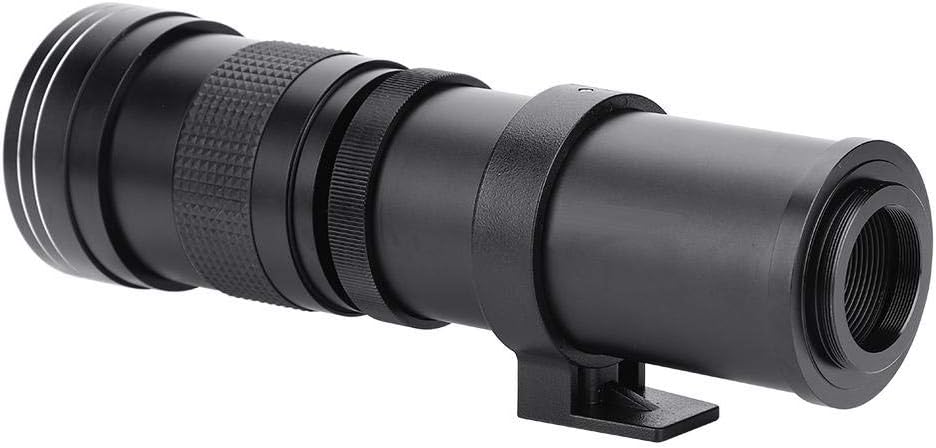Telephoto Lens, 420-800mm F/8.3-16 Telephoto Lens Manual Zoom Lens for DSLR Cameras (Canon EF Mount)