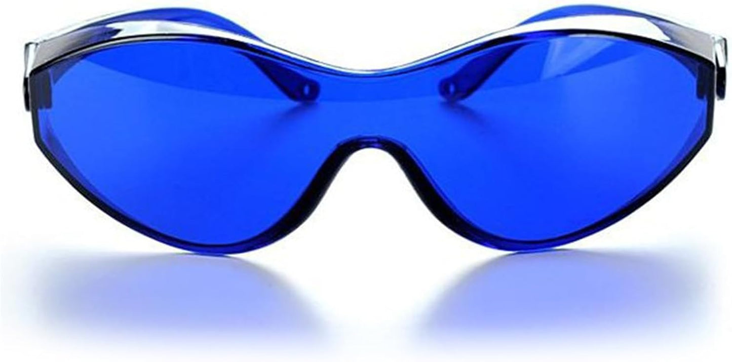 CHAMEEN IPL Beauty Protector, Light Hair Removal, Light Esthetics, Protective Glasses, For Light Depilation, Blue, Set of 5 Goggles, Goggles, Epilator, Hair Removal Protection
