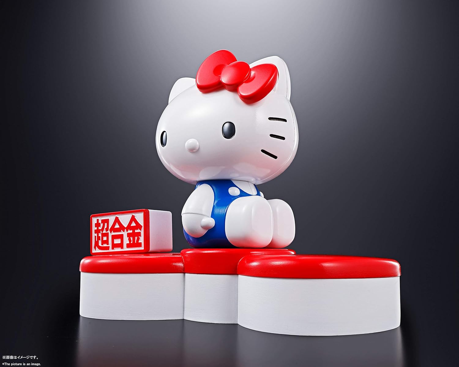 Tamashi Nations Super Alloy Hello Kitty (45TH ANNIVERSARY), Approx. 2.4 inches (60 mm), Die-cast & ABS Pre-painted Action Figure