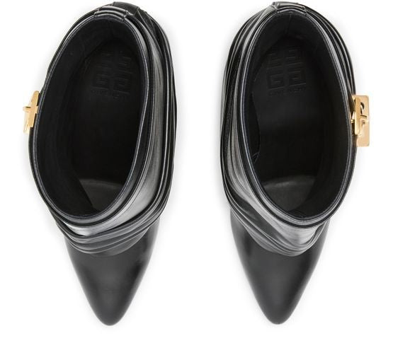 GIVENCHY Shark Lock Stiletto ankle boots in nappa leather - Image 4