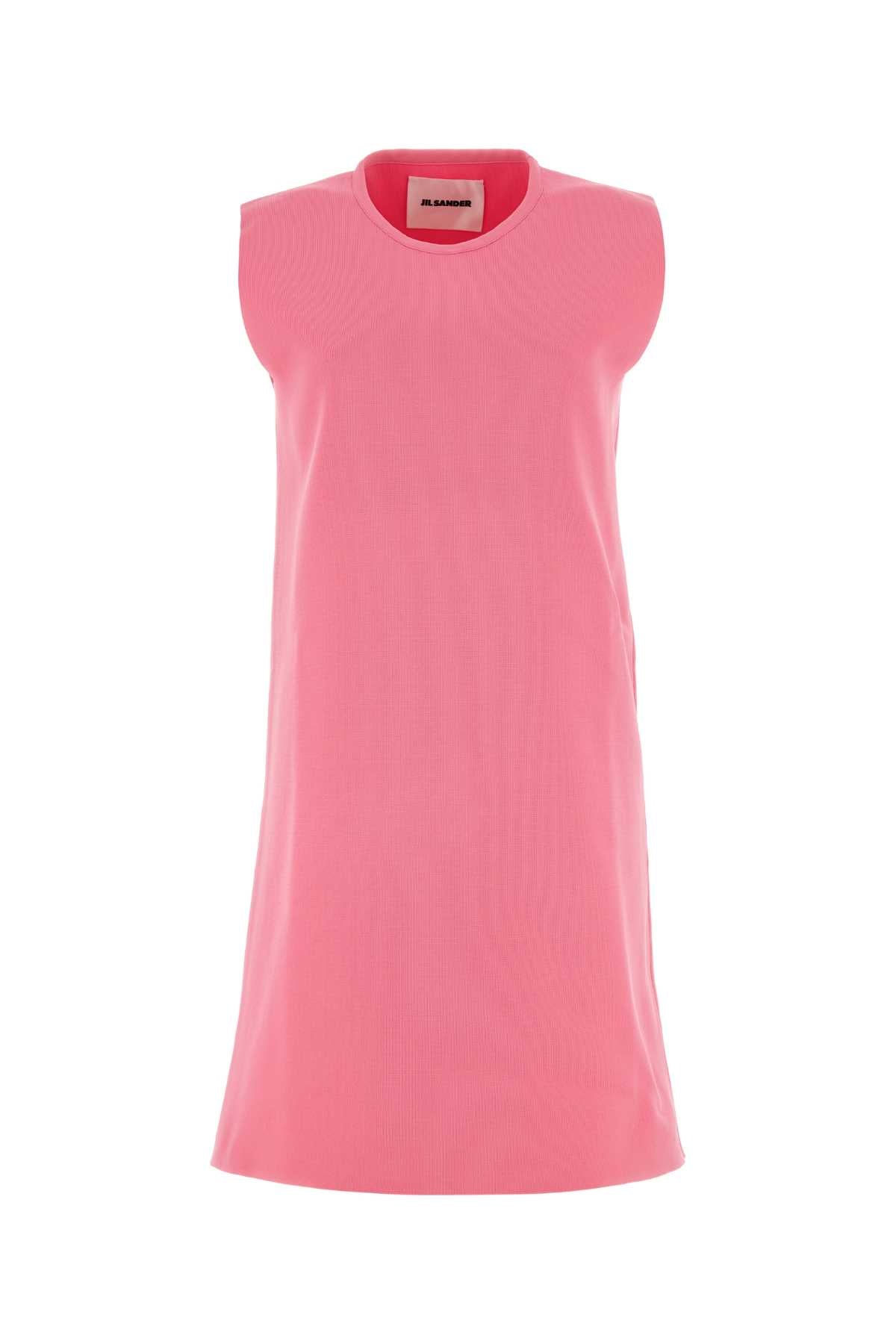 Jil ジルサンダーフルオピンクポリエステルミニドレス - Image 4
