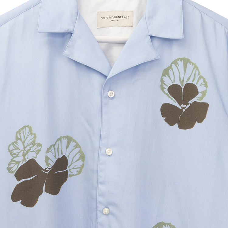 Off Officine Generale Shirts Blue - Image 4
