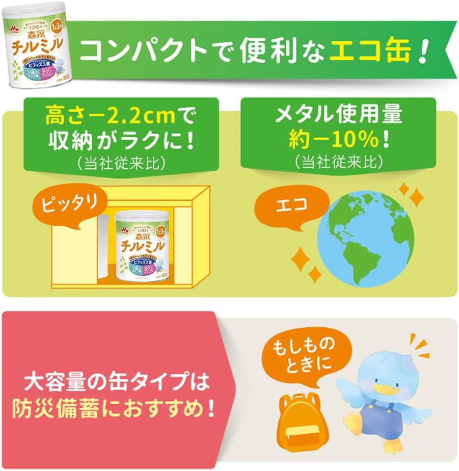 Morinaga Follow Up Milk, Chirumiru, 28.6 oz (800 g) (For Ages 1 to 3 Years Old (Can be used from 9 Months), Powdered Milk, Bifidobacteria, Oligosaccharides, Lactoferrin)